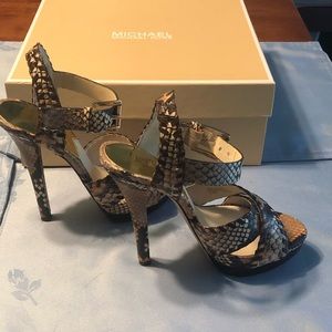 MICHAEL Michael Kors Odessa snakeskin heel